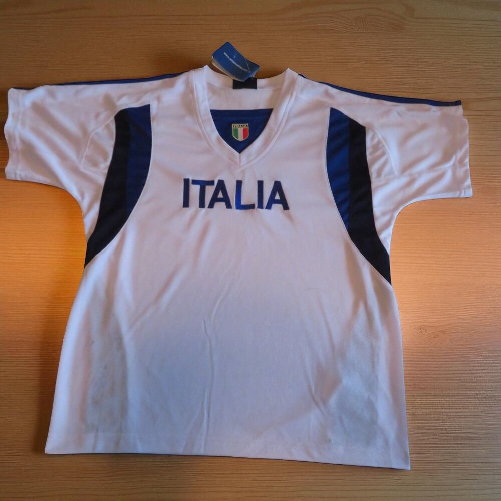 Youth Italy Soccer Training Jersey, Size 12A, Italia Short Sleeve Shirt, NWT